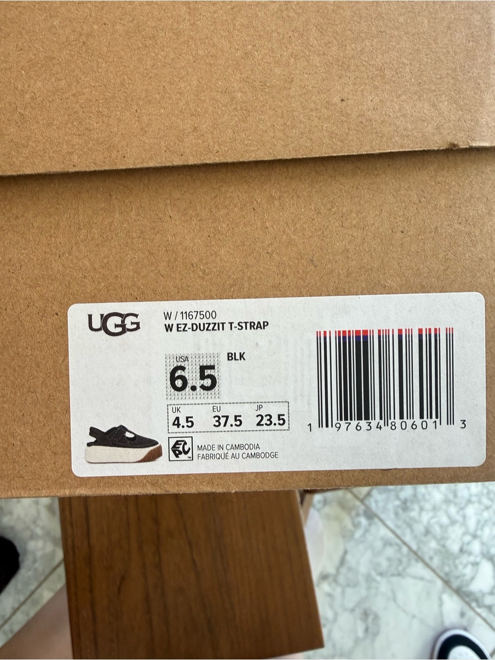 New UGG Ez-Duzzit Platform T-Strap Mary Jane Shoes - Picture 7 of 7
